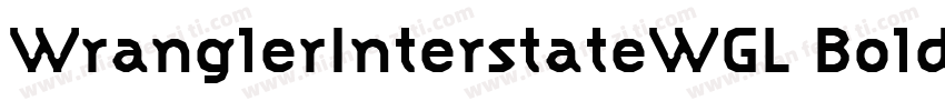 WranglerInterstateWGL Bold字体转换